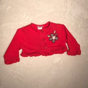 Add on item only—shrug sweater 12 mo